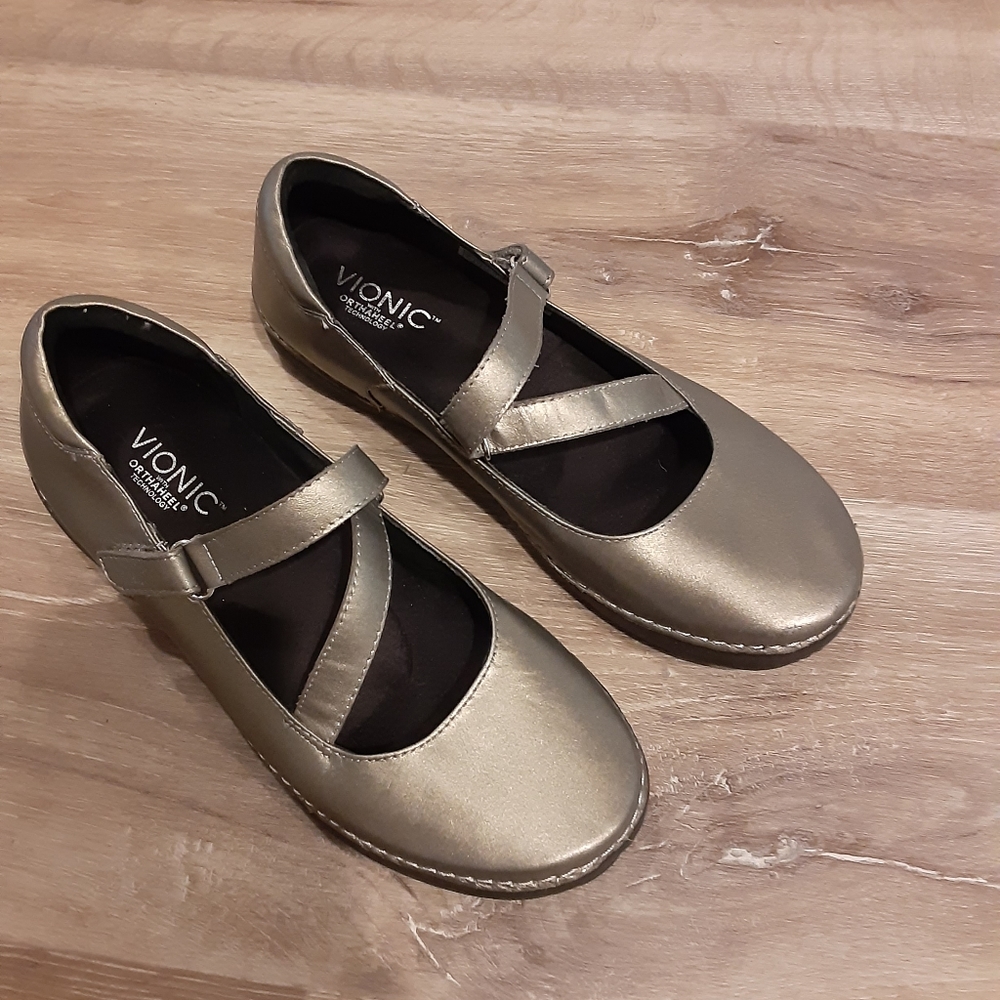 Vionic Womens Size 9.5 454 Judith Mary Jane Shoes Orthaheel Technology Shoes